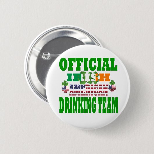 Official Irish American drinking team 缶バッジ (正面&裏面)