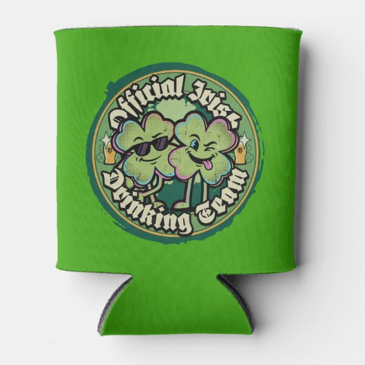 Official Irish Drinking Team St Patricks Day 缶クーラー (正面)