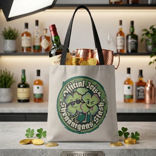 Official Irish Shenanigans Stash Retro Tote Bag トートバッグ