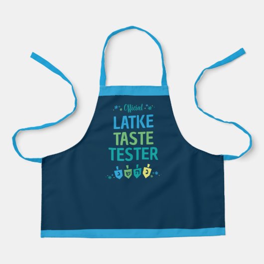 Official Latke Taste Tester Kids Hanukkah Apron エプロン (正面)