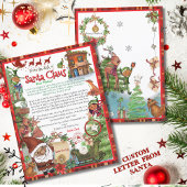 Official Letter from Santa Claus | Traditional Red