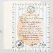 Official Letter from the Easter Bunny (Blue) (正面/裏面)