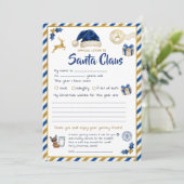 Official Letter to Santa Claus | Blue Gold Kids シーズンカード (スタンド正面)