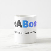 Official LikeABoss.fun Minimalist Logo Mug コーヒーマグカップ (中央)