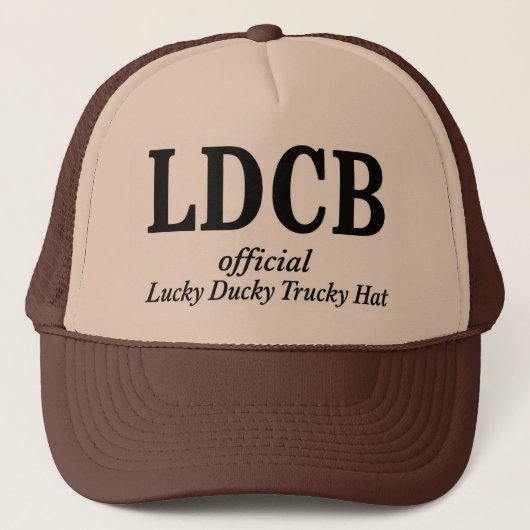 Official Lucky Ducky Trucky Hat-Initials キャップ (正面)
