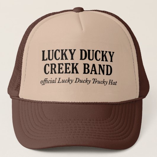 Official Lucky Ducky Trucky Hat-Words only キャップ (正面)