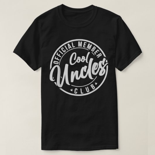 Official member Cool Uncles Club vinage fahers day Tシャツ (デザイン正面)