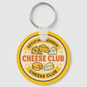Official Member of the Cheese Club Funny gift キーホルダー (裏面)