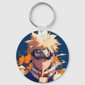 Official Naruto Uzumaki Anime Keychain - Metal Car キーホルダー (裏面)