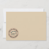 Official North Pole Elf Adoption Certificate  招待状 (裏面)