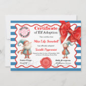 Official North Pole Elf Adoption Certificate  招待状 (正面)
