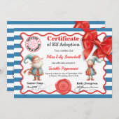 Official North Pole Elf Adoption Certificate  招待状 (正面/裏面)