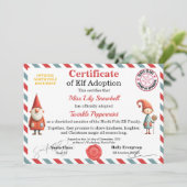 Official North Pole Elf Adoption Certificate  招待状 (スタンド正面)