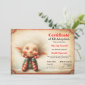 Official North Pole Elf Adoption Certificate  招待状 (スタンド正面)
