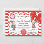 Official North Pole Elf Adoption Certificate  招待状 (正面)