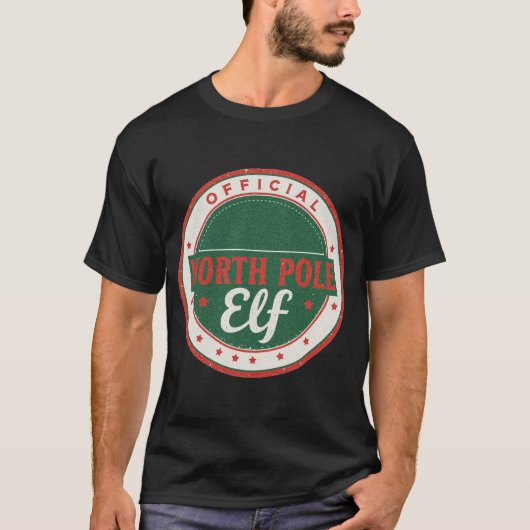 Official North Pole Elf Tシャツ (正面)