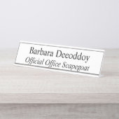Official Office Scapegoat White デスクネームプレート (正面)