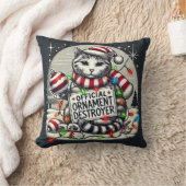 Official ornament destroyer cat Christmas  クッション (ブランケット)