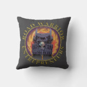 Official Road Warrior起業家ロゴ クッション (裏面)