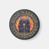 Official Road Warrior起業家ロゴ マグネット (正面)