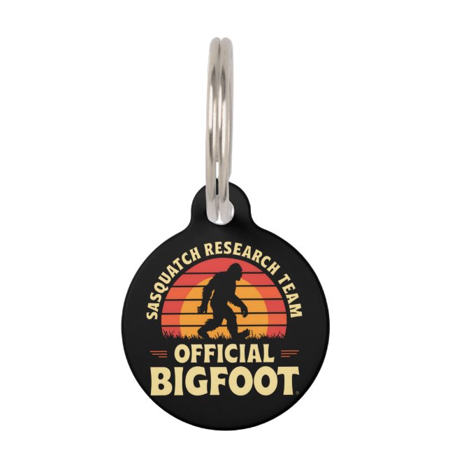  Official Sasquatch Research Team: Bigfoot Hunters ペット　ネームタグ (正面)