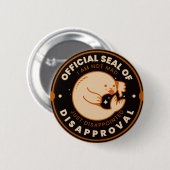 Official Seal of Disapproval Funny Sarcastic 缶バッジ (正面&裏面)