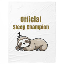 Official Sleep Champion Sloth Blanket – Funny Lazy