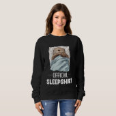Official Sleepshirt Sleeping Sea Otter Animal Love スウェットシャツ (正面フル)
