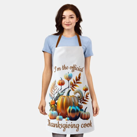 Official Thanksgiving Cook エプロン (着用した状態)