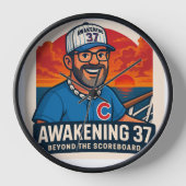 Official Timekeeper of Rage Quits & Clutch Hits 壁時計 (正面)