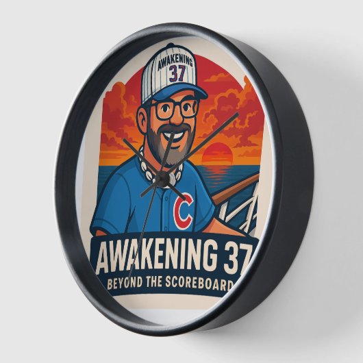 Official Timekeeper of Rage Quits & Clutch Hits 壁時計 (傾斜)