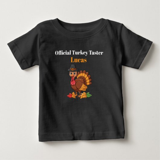 Official Turkey Taster Baby Tee | Thanksgiving ベビーTシャツ (正面)