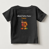 Official Turkey Taster Baby Tee | Thanksgiving ベビーTシャツ (裏面)
