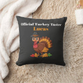 Official Turkey Taster Thanksgiving Pillow | 16x16 クッション (ブランケット)