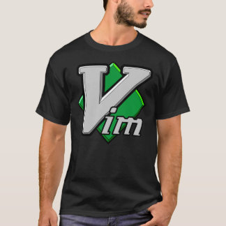 Official Vim Logo Vi Improved Text Editor Large Tシャツ