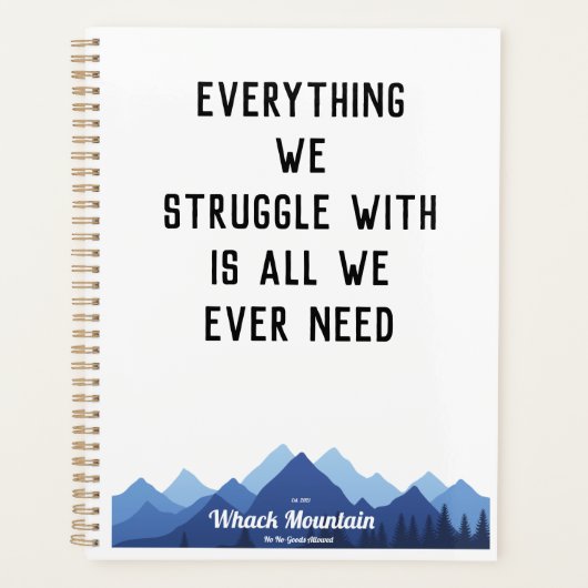 Official Whack Mountain Commune Planner プランナー手帳 (正面)