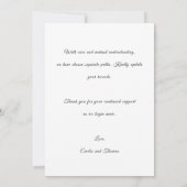 Officially Divorced Modern Announcement Photo Card 案内状 (裏面)