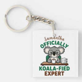 Officially Koala-fied Expert Funny Coffee Pun キーホルダー