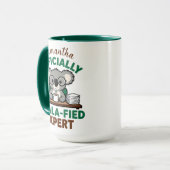 Officially Koala-fied Expert Funny Coffee Pun マグカップ (正面左)