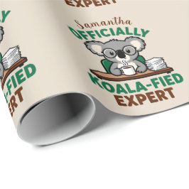 Officially Koala-fied Expert Funny Coffee Pun ラッピングペーパー