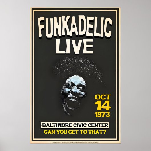 Officially Licensed Funkadelic Maggot Brain Live ポスター (正面)