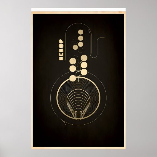 Officially Licensed Jazz Bebop Fine Art Print ポスター (正面)