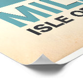 Officially Licensed Miles Davis Isle of Wight ポスター (角)