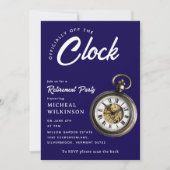 Officially Off The Clock Pocket Watch Retirement  招待状 (正面)