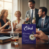 Officially Off The Clock Pocket Watch Retirement  招待状