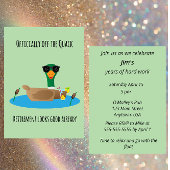 Officially Off the Quack Funny Retirement 招待状