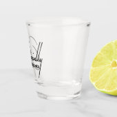 Officially Over Her-Funny Breakup Party Shot Glass ショットグラス (右)