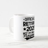 Officially Retired 2026 Not My Problem Anymore コーヒーマグカップ (正面左)
