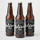 Officially Retired 2026 Not My Problem Anymore ビールラベル (ボトル)