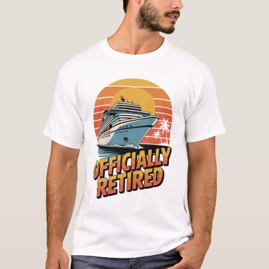 Officially Retired Cruise Sunset Tシャツ (正面)
